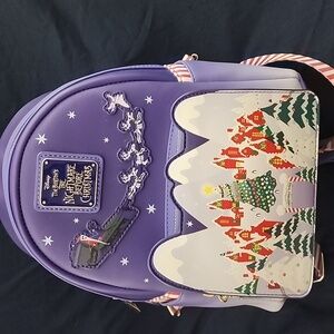 Brand New Loungefly Nightmare Before Christmas Christmas Town Backpack